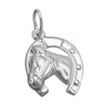 Pendant Horse Shiny Silver 925