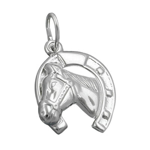 Pendant Horse Shiny Silver 925