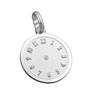 Baby's Christening with extra Circle Charm Pendant, Silver 925