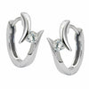 Hoop Earrings Zirconia-white Silver 925