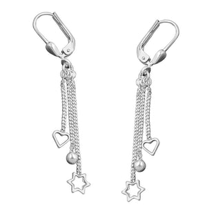 Earrings Leverback Charms Silver 925