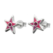 Stud Earrings Little Stars Silver 925