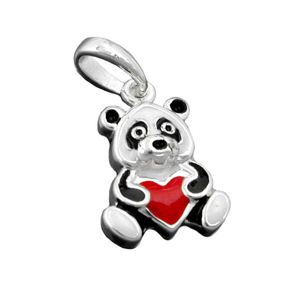 Pendant Coloured Panda Silver 925