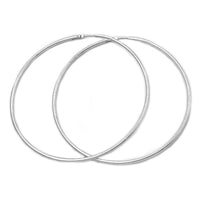 Hoop Earrings 100mm Silver 925