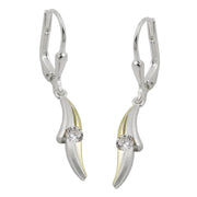 Leverback Earrings Zirconia Silver 925
