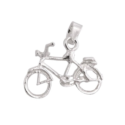 Bicycle Charm Pendant, Silver 925