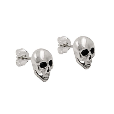 Earrings Studs Skulls Silver 925