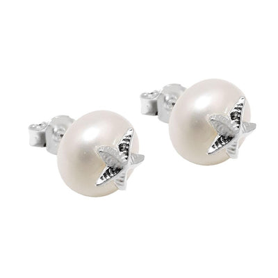 Earring Studs Starfish-pearl Silver 925