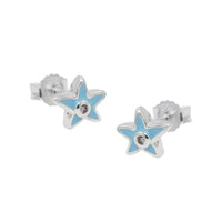 Stud Earring Star Zirconia Silver 925