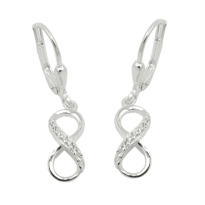 Leverback Earrings Infinity Silver 925