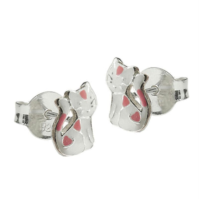 Earrings Cat Silver 925