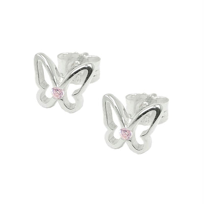 Earrings Studs Butterfly Silver 925