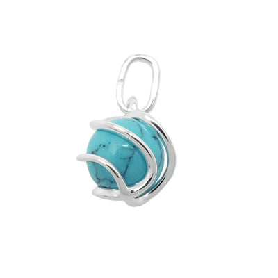 Pendant Wrapped Turquoise Silver 925