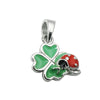 Pendant Clover Leaf Beetle Silver 925