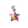 Pendant Star Multi-colored Silver 925