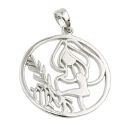 Zodiac Sign Pendant Virgo Silver 925