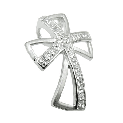 Pendant Cross With Zirconia Silver 925