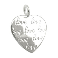 Pendant Heart Imprinting Love Silver 925