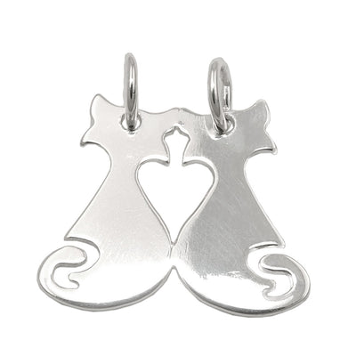 Friendship Pendant Cat-Cat Silver 925