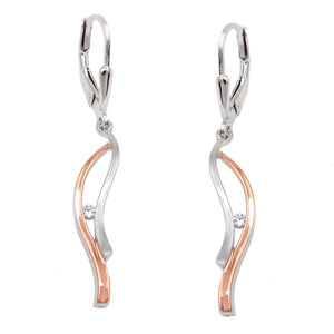 Leverback Earrings Zirconia Silver 925