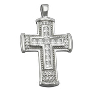 Pendant Cross Zirconias Silver 925