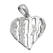 Pendant Heart With Zirconias Silver 925