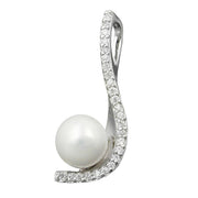 Pendant Pearl And Zirconias Silver 925