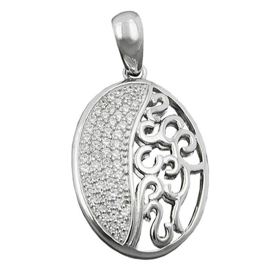 Pendant With Zirconias Silver 925