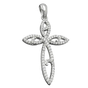 Pendant Cross With Zirconias Silver 925