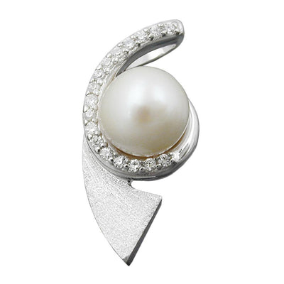 Pendant Pearl And Zirconias Silver 925