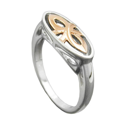 Ring, Redgold-plated, Silver 925