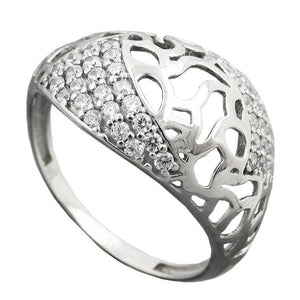 Ring, With Zirconias, Silver 925