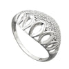 Ring, With Many Zirconias, Silver 925
