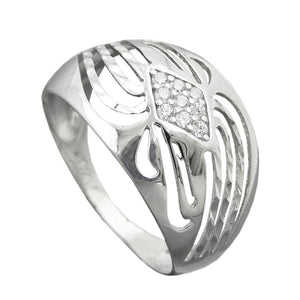 Ring, With Zirconias, Silver 925