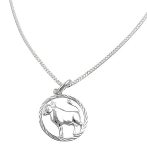 Set Zodiac Taurus + Chain Silver 925