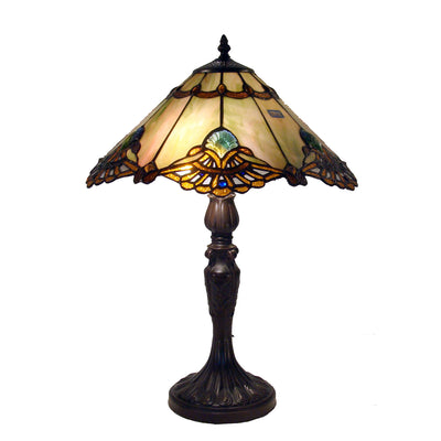 Tiffany-style Warehouse of Tiffany Courtesan Table Lamp