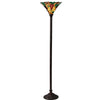 Tiffany Style Grape Torchiere Lamp