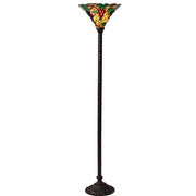 Tiffany Style Grape Torchiere Lamp