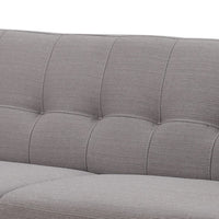 Gray Mid-Century Polyester Fabric Sofa