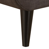 Charcoal Mid-Century Polyester Fabric Arm Chair