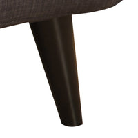 Charcoal Mid-Century Polyester Fabric Arm Chair