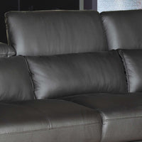 Brown 2 Piece Leather Living Room Sectional