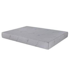 6" White Twin Aloe Vera Infused Memory Foam Mattress