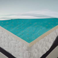 2" King Latex Foam Topper with Cool Gel Layer