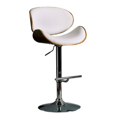 White Modern Swivel Adjustable Barstool