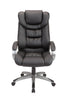 Black Pu Swivel Adjustable Powder Coated Office Chair