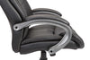 Black Pu Swivel Adjustable Powder Coated Office Chair