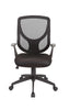 Black Pu Swivel Adjustable Office Chair With Mesh Seat And Back