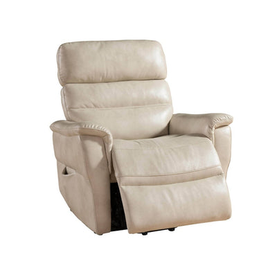 Cream Contemporary Select Hardwood Power Reclining Lift Chair