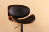 Black Modern Swivel Adjustable Barstool